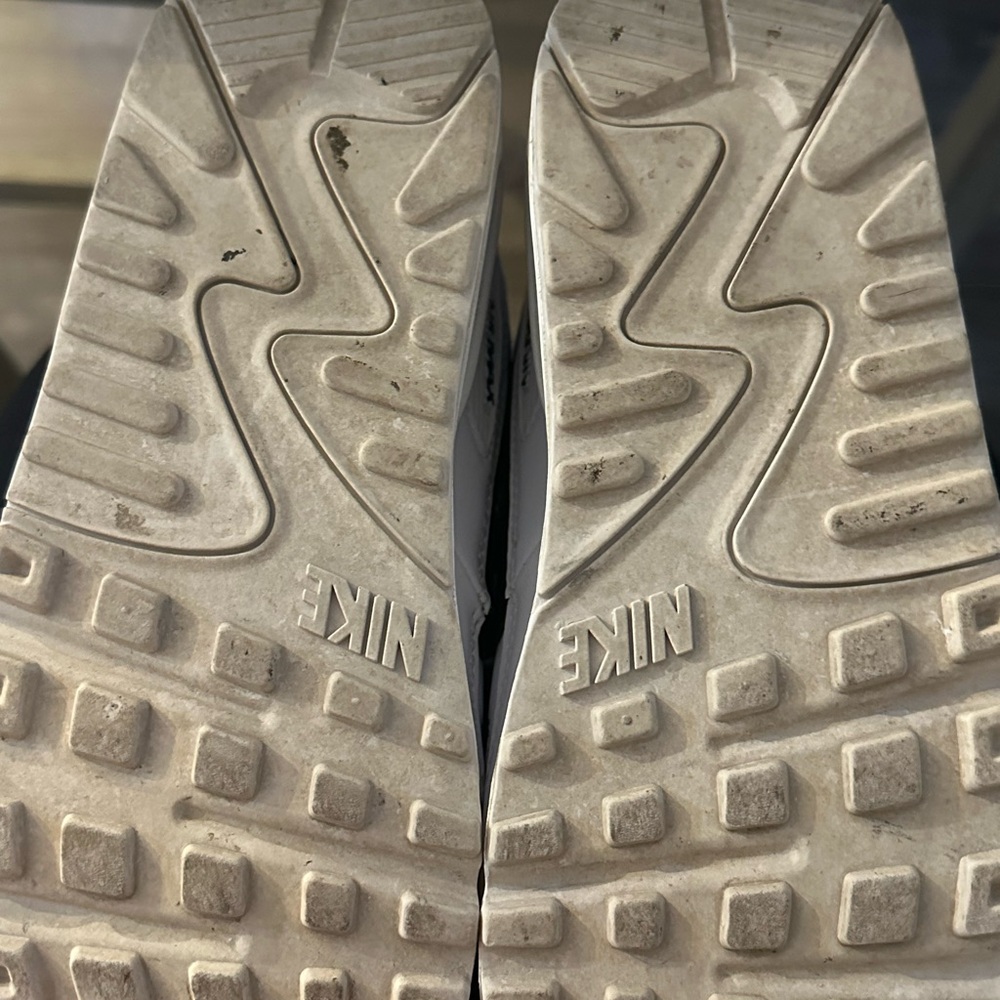 Nike White Sneakers with Black Logo - Picture 3 of 4